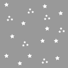black gray vector abstract star white background pattern, bed sheet pattern, handkerchief pattern.