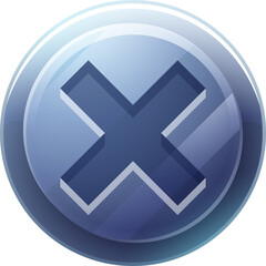 Fototapeta premium Button Cross