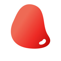 Abstract red spot with copyspace
