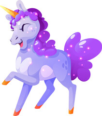 Cute cartoon unicorn