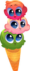 Cartoon ice cream