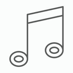 music note icon, note vector, music illustration