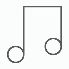 music note icon, note vector, music illustration