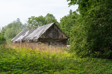 Fototapeta na wymiar abandoned farm