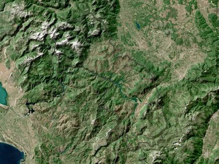 Kukes, Albania. High-res satellite. No legend