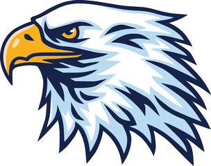 Eagle Logo Head Cool Mascot Sports Team Design Template Icon