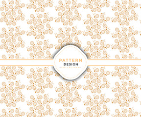 Luxury floral background pattern with metallic decorated wall art.