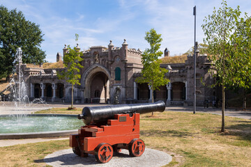 City Gate in the old fortified town of Naarden.