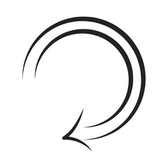 Hand draw arrow, pointer in lineal style. Doodle style icon