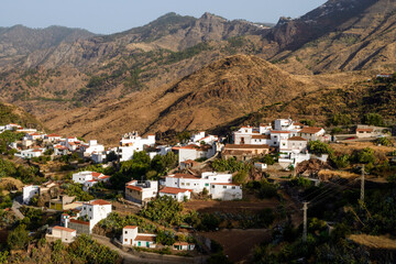 Fototapeta na wymiar View of Tejeda old town, Gran Canary, Canary Islands, Spain