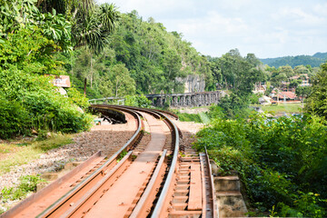 railway in the forest