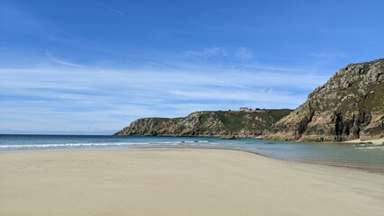 Fototapeta na wymiar Cornish beach