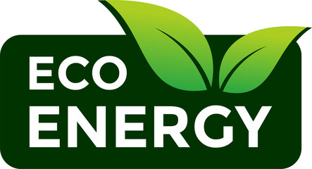 eco energy product label stamp logo design png