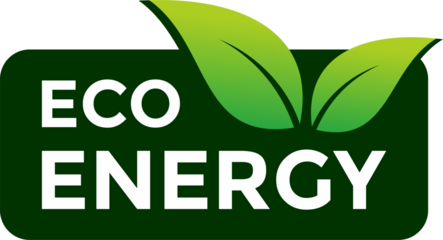 eco energy product label stamp logo design png
