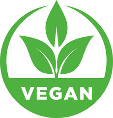 vegan stamp icon png logo template	