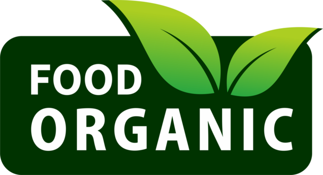 Organic food. Healthy food labels with lettering. Vegan food stickers. Organic food badge. Lettering Natural. png stock illustration - Powered by Adobe