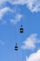 Aerial Tramway in the Alps, France, Europe