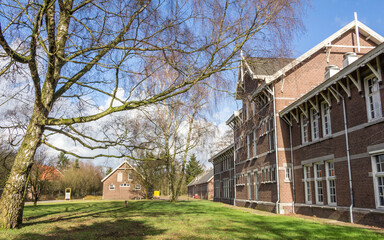 Fototapeta na wymiar Prins Maurits Military Complex in Ede, Gelderland in the Netherlands. The complex has now been converted into modern houses and appartments.