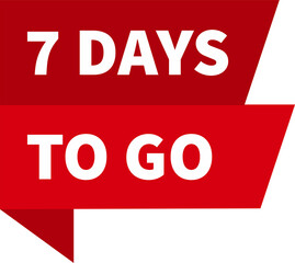7 days to go red label