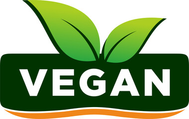 vegan stamp icon png logo template	