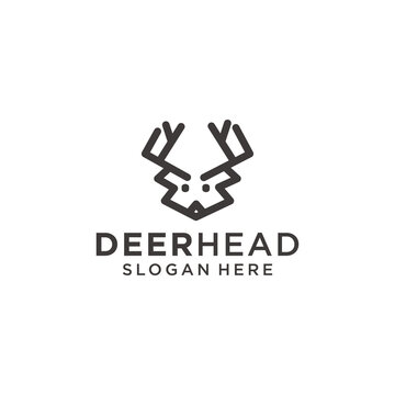Deer logo icon vector image