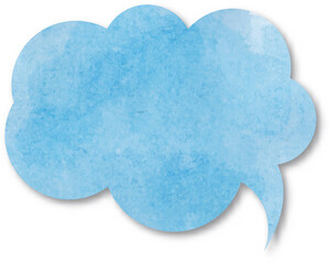 watercolor cloud isolated on white. Watercolor cloud illustration.