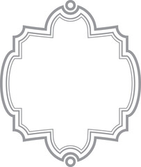 Vintage label frame. Decorative retro line border