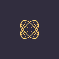 logo with abstract line concept