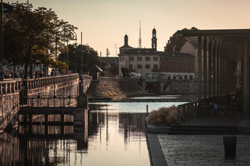 Tramonto sui Navigli