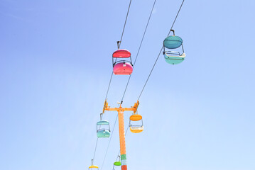 Fototapeta premium Santa Cruz Beach Boardwalk Chair Lift