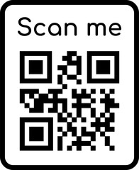 Scan QR code flat icon