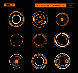 HUD FUI Design element circle 005 © Kaikoro