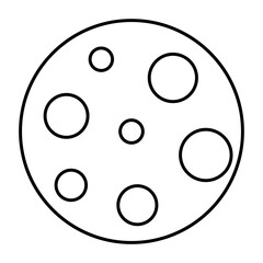 Fototapeta premium mars line icon.