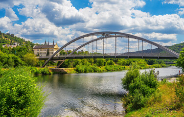 Bridge accross the river Altmuehl in Riedenburg