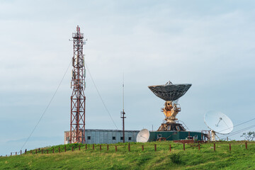 television station of the space communication system in Yuzhno-Kurilsk © Evgeny