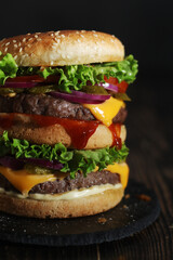 A double burger in low key