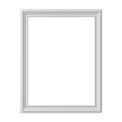 3D frame. White frame. 3D decoration.