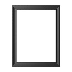 3D frame. Black frame. 3D decoration.