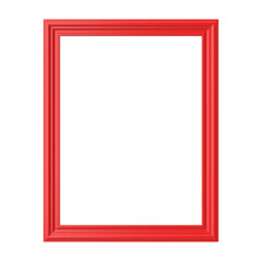 Obraz premium 3D frame. Red frame. 3D decoration.