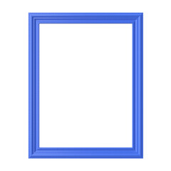 Obraz premium 3D frame. Blue frame. 3D decoration.