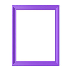 3D frame. Purple frame. 3D decoration.