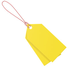 3D tag. 3D label. Sale tag.