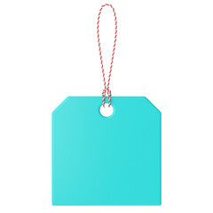 3D tag. 3D label. Sale tag.