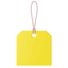 3D tag. 3D label. Sale tag.