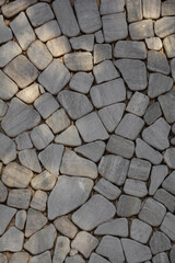 Textura de piedras redondeadas de color blanco