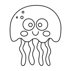 Jellyfish outline