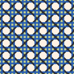 Seamless pattern, Hydraulic Tile, Ceramic Mosaic, classic print found in historic and old buildings. Beautiful texture, few colors with complex design. Background, backdrop. Design surface texture. 