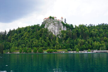 Fototapeta na wymiar Lago di Bled Slovenia