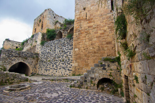 A view of Margat (Al-marqab) Castle in Baniyas, Syria.