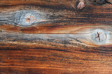 rustic weathered barn wood background with knots and nail holes